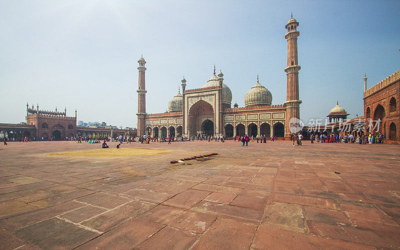 在Jama Masjid清真寺内